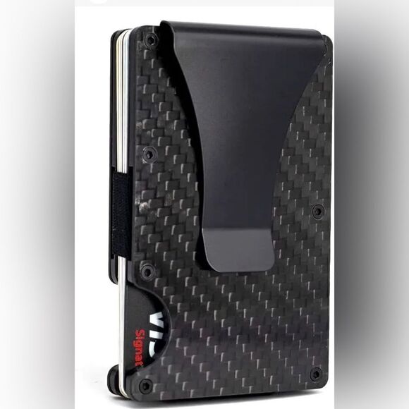 Men RFID Blocking Slim Money Clip Wallet Credit Card ID Holder Thin Minimalist - Picture 1 of 9